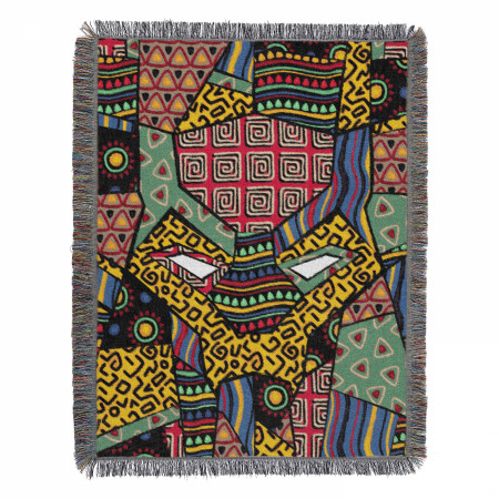 Black Panther Patches Tapestry Throw Blanket 48"x60"